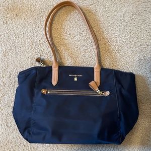 Navy, Brown and Gold Michael Kors Tote